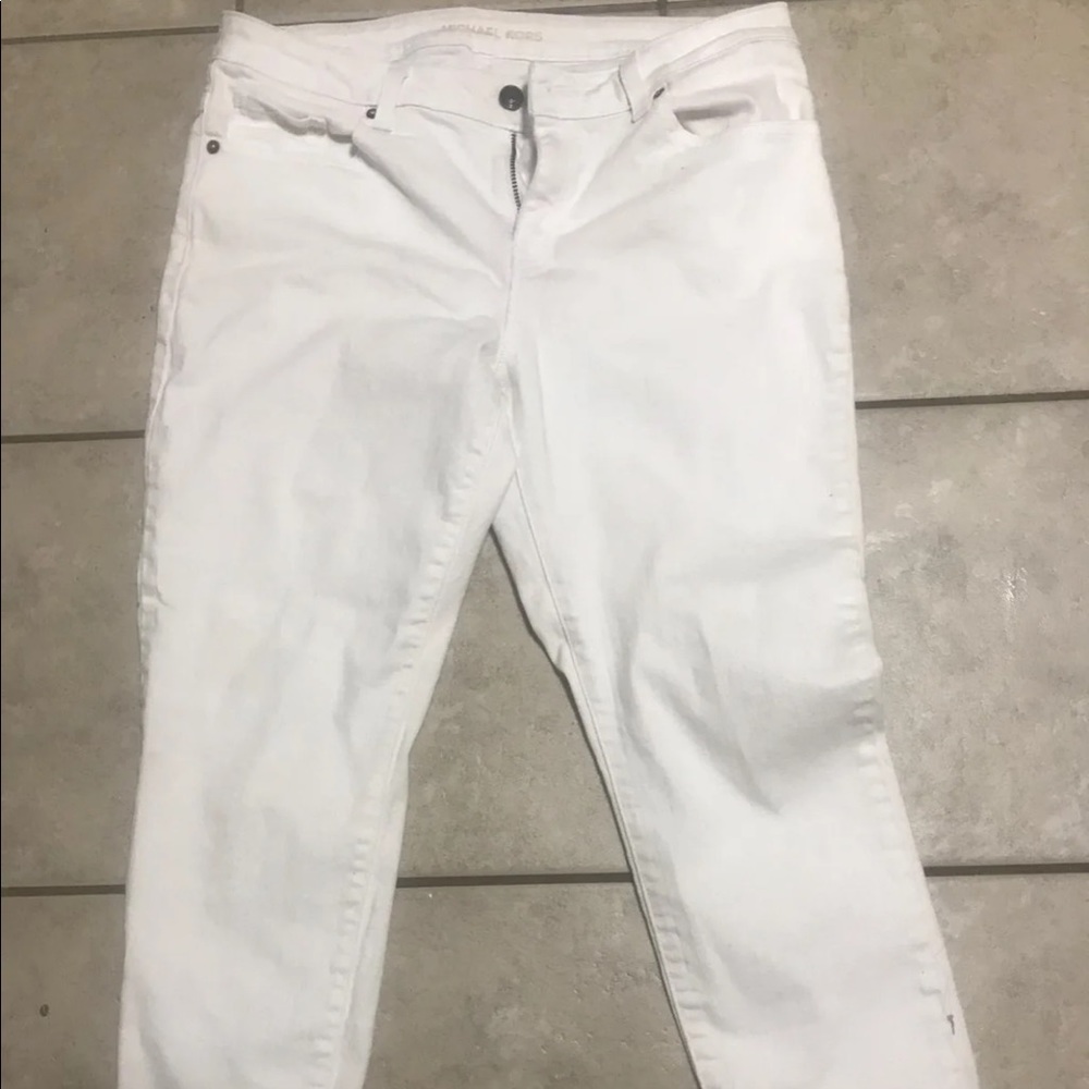 Michael kors white skinny jeans